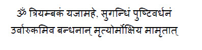 Tryambakam - Mrityunjaya-Mantra-sanskrit[